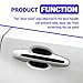 ABOTHGD 8 Pieces Universal Car Door Handle Protector Self-Adhesive Scratch Guard for Most Cars SUV Truck Waterproof Paint Protection with Dense Hexagonal Honeycomb Grid Textures Black