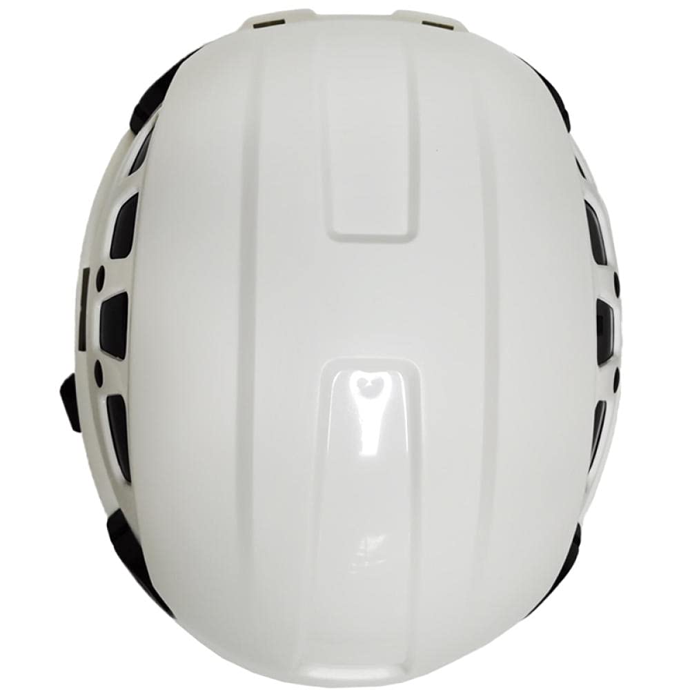 COCOCO Klettern Visier Safety Safety Helm Rettungshelm Schutzhelm Bauchkonstruktion-Gelbes klares Visier