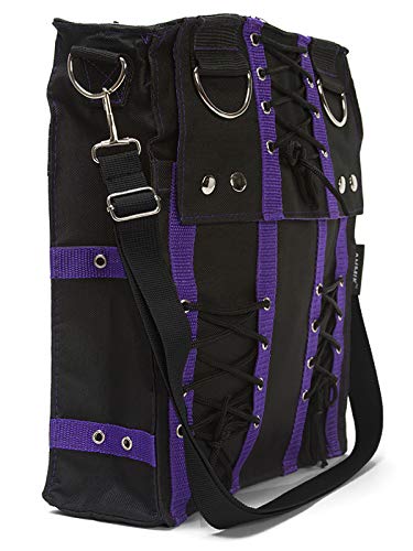 Women's Purple Corset Bag Purse Vamp Rockabilly Punk Deathrock Anime Cosplay2