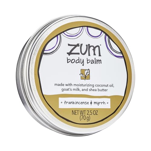 Zum Indigo Wild Body Balm - Body Moisturizer for Women & Men - Includes Goats Milk Shea Butter & More - Natural Skin Moisturizer - Frankincense & Myrrh - 2.5 oz