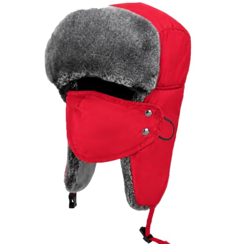 Image of mysuntown Warm Winter Hats for Women Men with Ear Flaps for Cold Weather