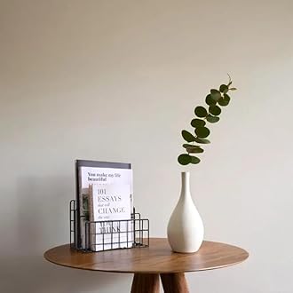 Iron Book Organizer File Holder Modern Desk, Magazine Holder Stand for Table Desk Home Office Decor - Black