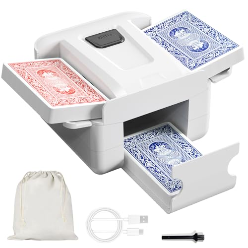 FarmNix Mélangeur de Cartes Automatique Électrique pour 1-2 Jeux
