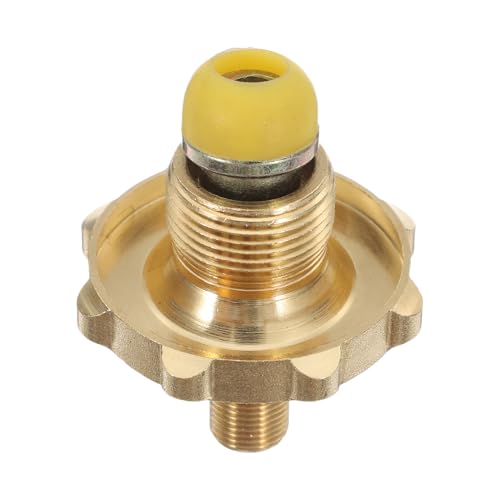 COLLBATH Adaptador para Tanque de Gas Propano con Llave Conexión Segura para Manguera y Cabezal de Estufa Resistente y Compacto para Camping y Cocina Gas Portátil