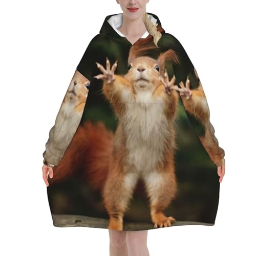 Couverture à capuche adulte motif animal pour soirées cocooning canapé