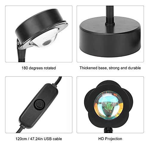 Lampe coucher de soleil Pilipane projecteur USB en aluminium