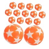 PRETYZOOM 15 pièces Ballons de Table Football Mini Orange Blanc Accessoires de Remplaceme...