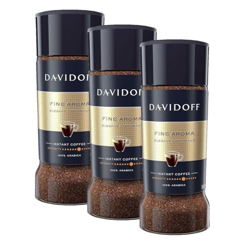 Image of Davidoff Espresso 57, Fine Aroma & Rich Aroma Instant Coffee 100% Arabica, 3.53 oz ℮ 100 g, Variety Pack (Pack of 3)