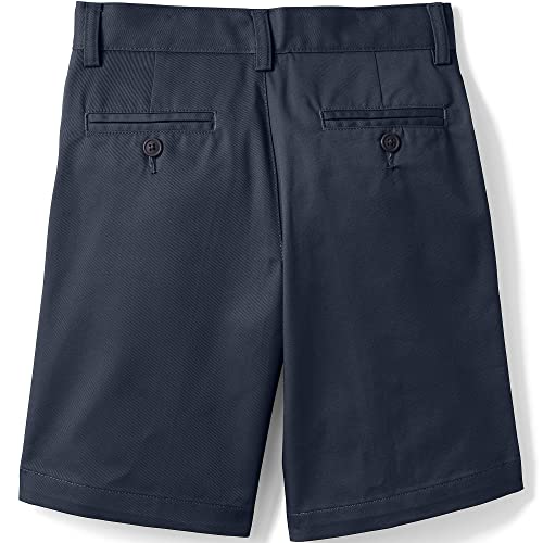 Image of Lands' End School Uniform Boys Plain Front Blend Chino Shorts