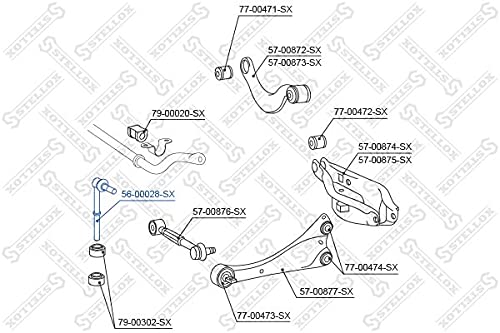 Stellox 56 00028 – SX Rod/Strut, stabiliser : Amazon.co.uk: Automotive
