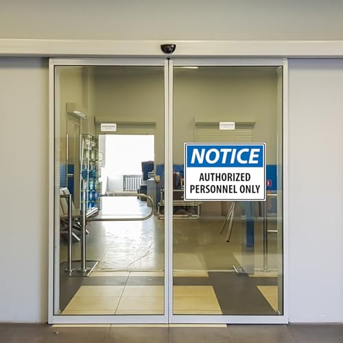 Panneau Authorized personnel only pour restreindre l'accès aux zones - 5