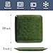 vicrays Ceramic Square Plates Set of 6 - Large Porcelain 10 inch Dinner Plates for Steak Pasta Pizza - Microwave Oven and Dishwasher Safe - Green