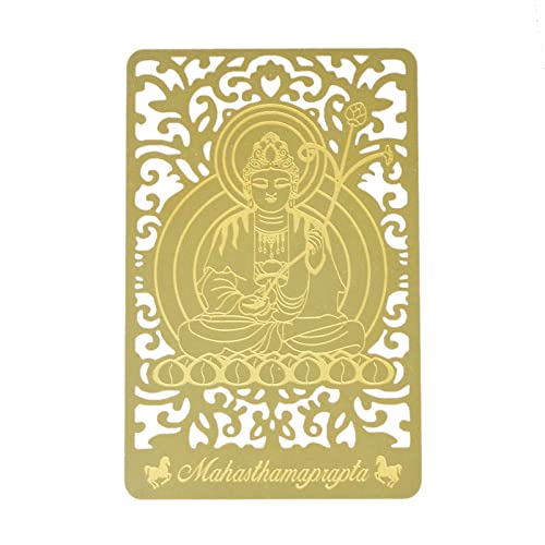 Goodyouge Feng Shui Bodhisattva pour cheval (Mahasthamaprapta) Carte dorée Cover