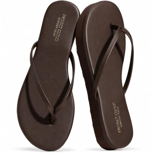 Image of Project Cloud Platform Sandals Women - Memory Foam Insole Flip Flops and Lightweight Womens Sandals - Non-Slip Summer Thong Sandals for Women 2026 (ELEVATION)
