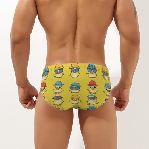 Cute Funny Ducks Men's Swim Brief Sexy Bikini Swimwear Swimsuit Trunks Bathing Suits2