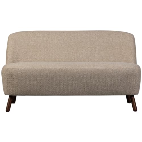 WOOOD Sara 1,5-Sitzer Sofa Sand - Couch Loveseat Bank aus Webstoff Stoffsofa Loungesofa aus Holzbeine Wohnzimmer 73x110x72 cm WOOOD Sara 1,5-Sitzer Sofa Sand - Couch Loveseat Bank aus Webstoff Stoffsofa Loungesofa aus Holzbeine Wohnzimmer 73x110x72 cm