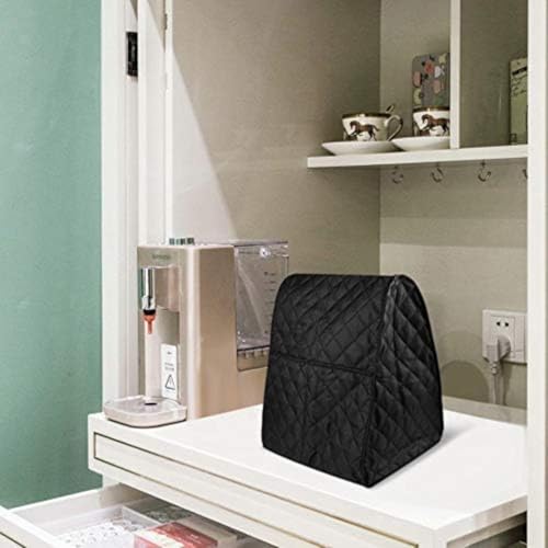 Kivivaka Cubierta acolchada para batidora de pie con bolsillo frontal, protector de tafetán de poliéster impermeable, solución de almacenamiento organizada, color rojo
