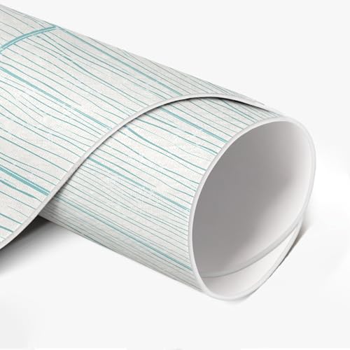 Tapis vinyle ø60 cm effet bois clair pour cuisine et salon moderne - 6