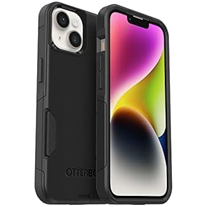 OtterBox iPhone 14 & iPhone 13 Commuter Series Case – Black, Slim & Tough, Pocket-Friendly, with Port Protection