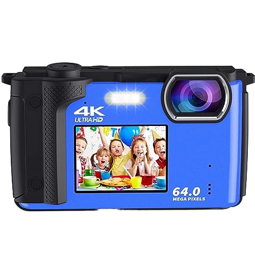 fWJ fAXN[ 64MP ʐ^J Selfie R[_[ 4K UHD Vlog rfIJ 16X Y[RpNgJ CuXg[~OEFuJ ^Ŏ^тȒP(With 64G,With 2 Batteries)