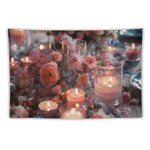 Tapisserie murale fleurs vintage pour masquer un mur vide sans peindre