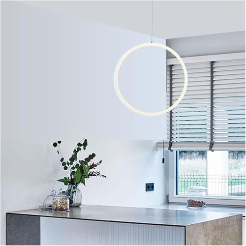 Lámpara colgante LED de anillo para iluminar con estilo moderno tu comedor 3