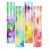 Gatichetta Heat Transfer Vinyl 4 Sheets/10' x 12' Candy Cloud Tie Dye HTV Iron on Vinyl Roll for...