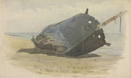 Hulk échoué sur la plage peinture célèbre art portrait 60x90