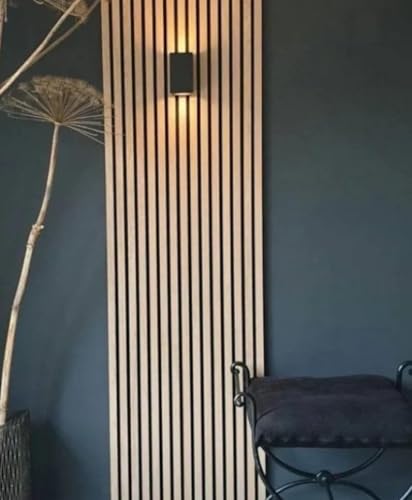 Panneaux acoustiques en chêne clair Sonoma, 278 cm de hauteur, 60 cm de largeur, 9 mm d'épaisseur, roulés