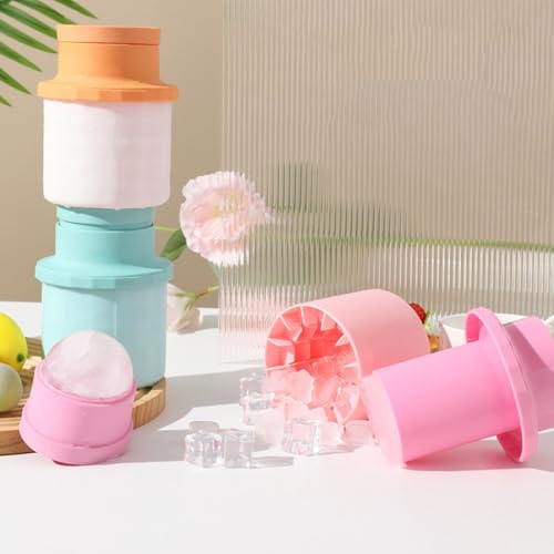 Silicona molde para cubos y esferas de hielo grande miniatura 7