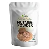True Organic Ceylon Nutmeg Powder, Premium Grade, USDA & Kosher Certified, Gluten Free, Pure Ceylon Premium Quality, Ground 3.5 Oz