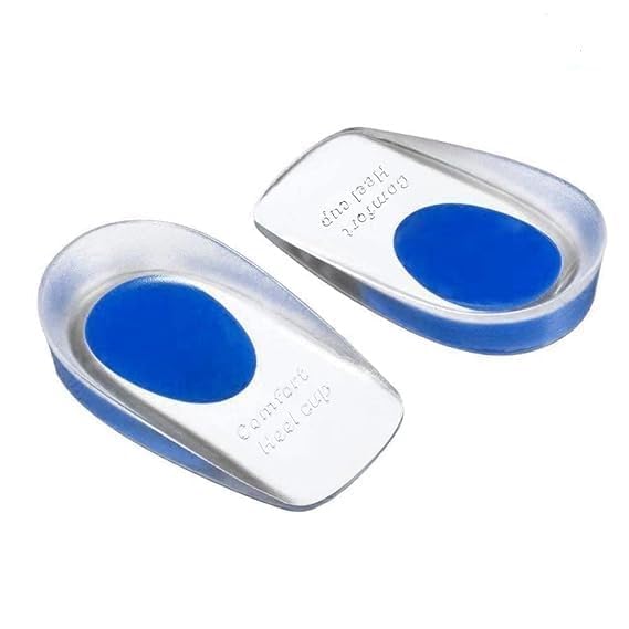 Cheshu Enterprise Silicon Gel Shoe Sole Heel Pad for Heel Pain Relief Heel Spur Shoe Support Pad for Men Heels Cushion Height Increase Heel Shoes Insoles for MEN & Women | Pack Of 2 Pcs-image-12