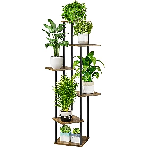 AZERPIAN Plant Stand 6 Tier Indoor Metal Flower Shelf...