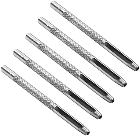 Utoolmart Leather Craft Hollow Hole Punch, Round Hollow Punch, Craft Punch Tool, Hollow Hole Punch Cutter Tool, Round Carbon Steel Leather Craft Hole Punch, 10mm Hole Punch, 2 Pcs