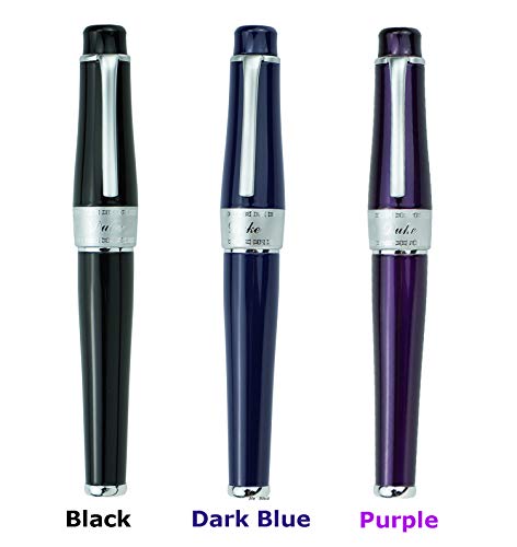 Stylo plume Duke 2009 Charlie Chaplin pointe fine avec pochette bleu design classique