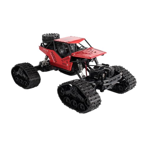 Generisch Hochleistungs Allradantrieb Geländewagen Fernlenkung Offroad RC Auto Modellfahrzeug mit Kletterfähigkeit Profilreifen (Red, One Size)