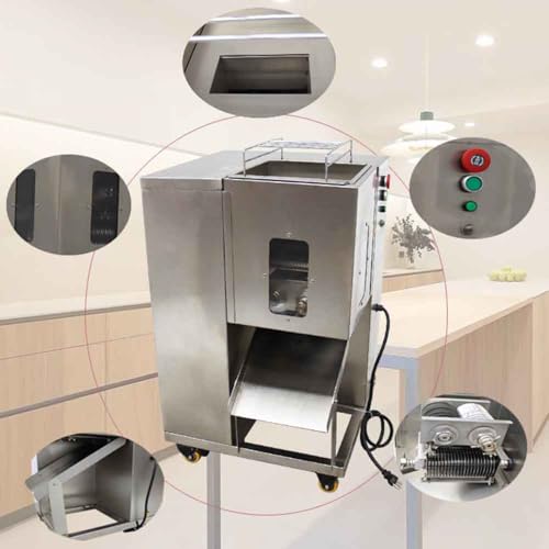 Cortadora de carne comercial con cuchilla doble 6mm 110V 750W miniatura 7