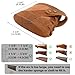 WAYNE'S DOG Slip-On Recoil Pad for Shotgun, No Drill Leather Barrel Mount Gun Stock Buttstock Extension Pads (with Barrel Mount, Brown)