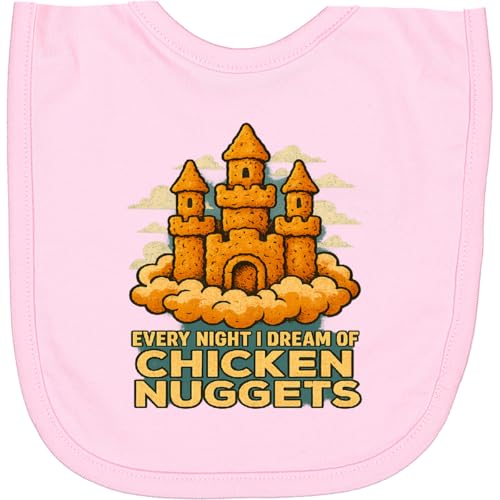 inktastic Chicken Nugget Dreaming Newborn Bib