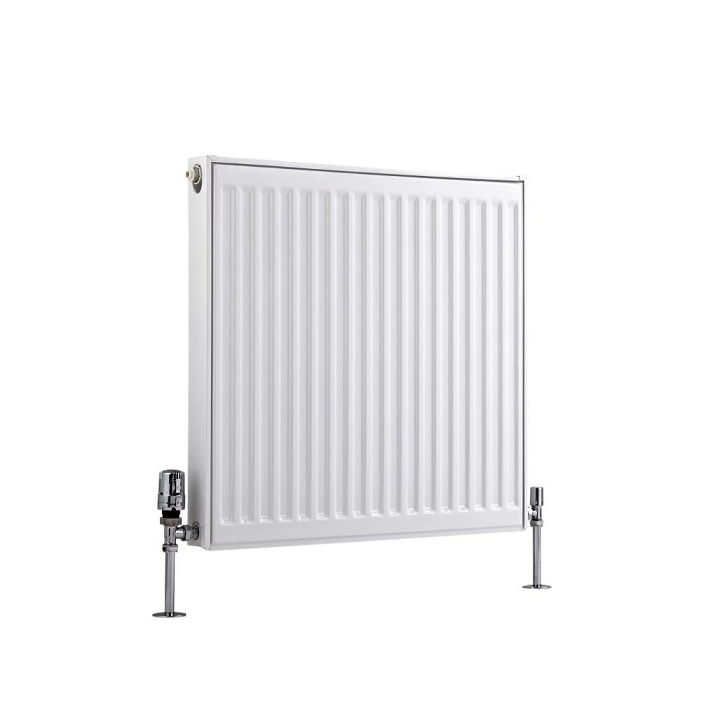 Milano White Compact Type 22 Horizontal Double Panel Convector Radiator - 600Mm X 500Mm