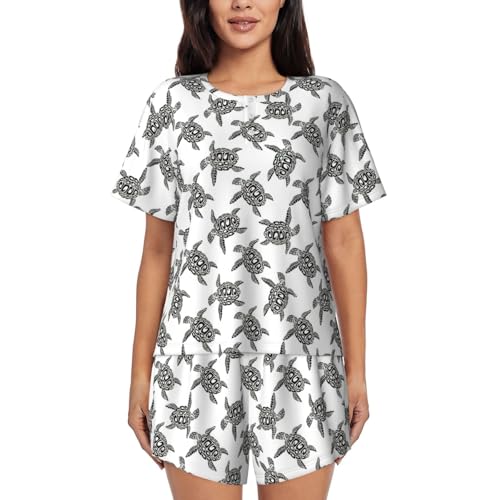 Pijama de tortugas marinas para mujer ideal para descansar los fines de semana