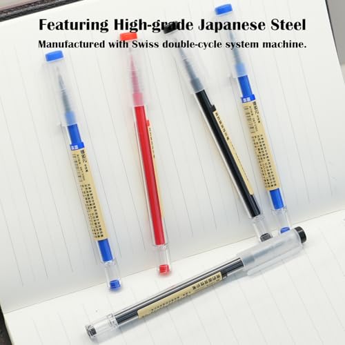 Bolígrafos gel japoneses con tapa, punto extra fino 0.35mm x12 miniatura 6