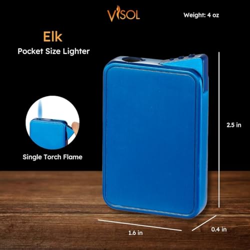 Encendedor Butano Visol Elk Llama Simple Recargable miniatura 2