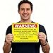24 Hour Audio and Video Recording Warning Stickers 5x7 Inch in Industrial Camera Recording Warning Labels Warnings Cameras Sticker Safety Decal for Security Camera Door Window 6 PCS