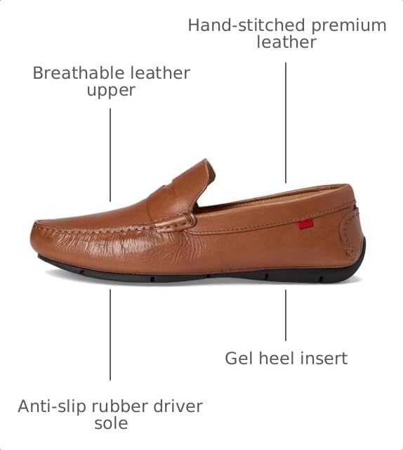 Image of Mens Loafers Casual Slip On Shoes Leather Penny Loafers for Men