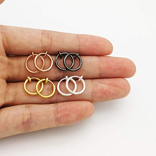 Aretes Clip On LAXPICOL 4 piezas varios colores miniatura 5