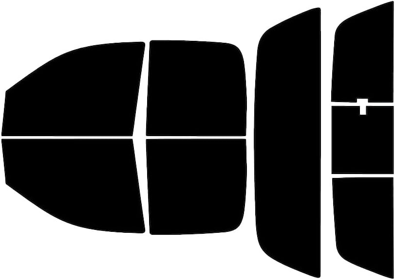 Rvinyl Window Tint Kit Compatible with Dodge Ram 2002-2008 4 Door Quad Cab - Black 5% - Single Ply No Bubble Film - Do it Yourself Vehicle Complete Precut Kit