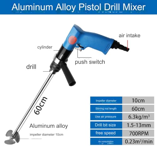 Mezclador de pintura de mano, agitador de acero inoxidable resistente para tinta y revestimiento, herramienta agitadora de calidad profesional