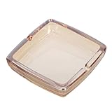 De taille généreuse (10 x 10 cm), ce cendrier carré d'extérieur offre un espace suffisant pour les cendres de cigarettes et de cigares, idéal pour les fêtes ou un usage quotidien à la maison ou au bureau. cendrier moderne et transparent de 10 cm de côté