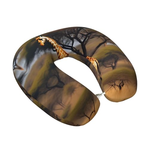 Almohada de viaje con espuma viscoelástica negra miniatura 2